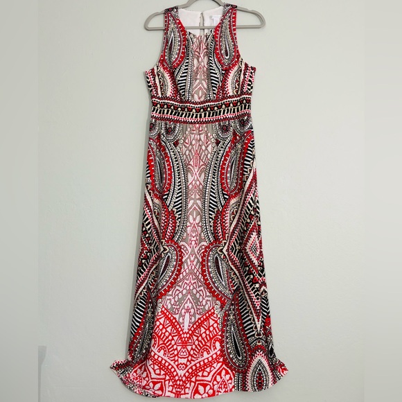 London Times Dresses & Skirts - *London Times tribal design sleeveless maxi dress 10
